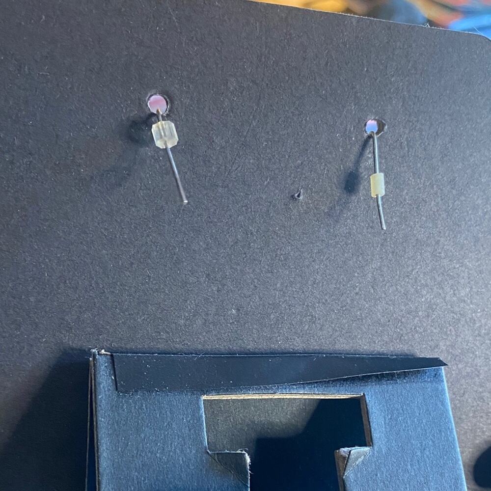 Universal Thread Silver Loop Earrings - Picture 3 of 4